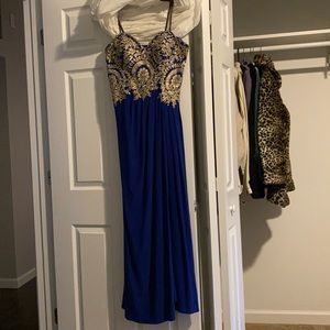 strapless prom dress